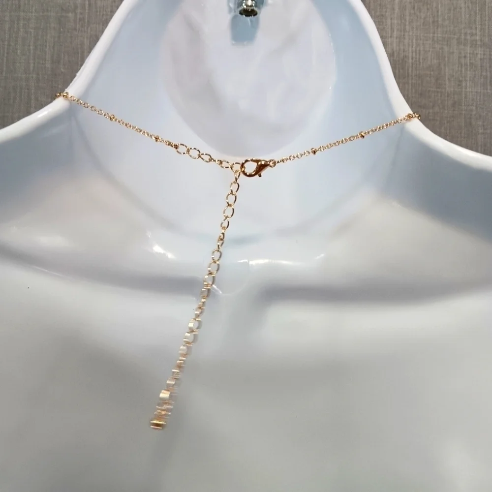 Gold Dainty Chain Choker Necklace 12